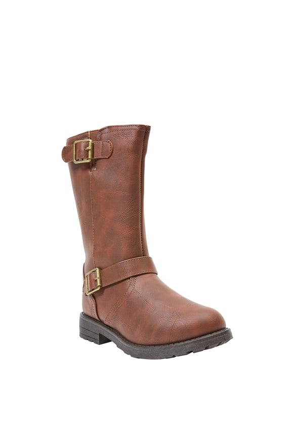 Tall Moto Boot Brown