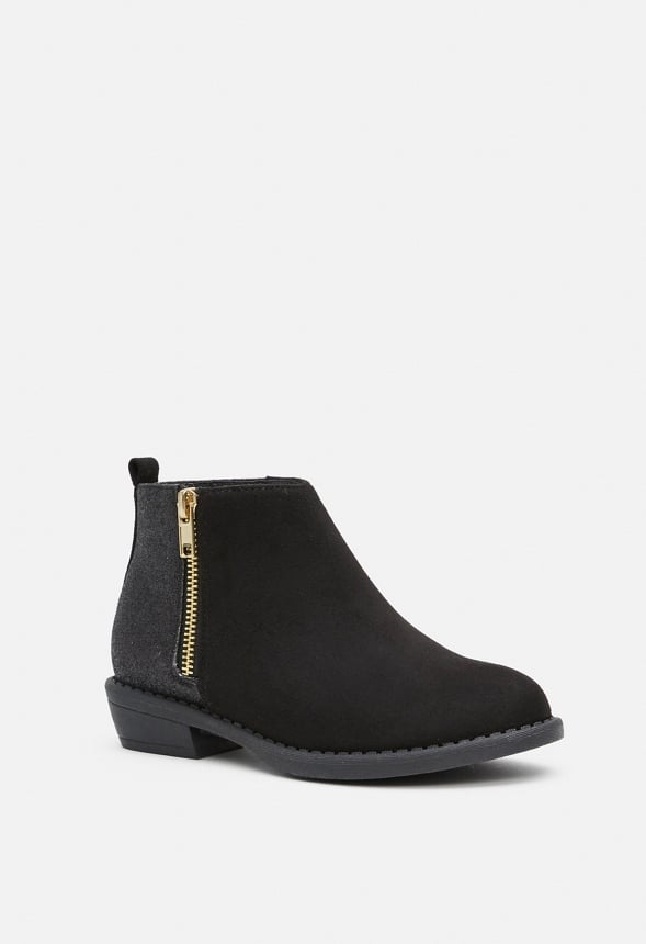 Glitter Back Bootie Black