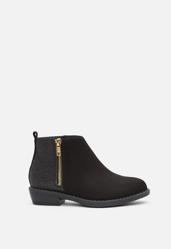 Glitter Back Bootie Black