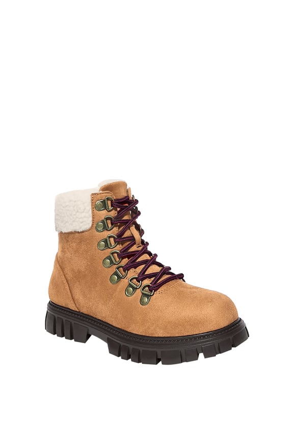 Sherpa Collar Hiking Boot Brown