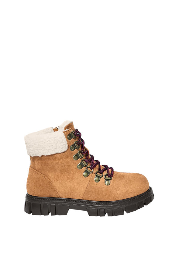 Sherpa Collar Hiking Boot Brown