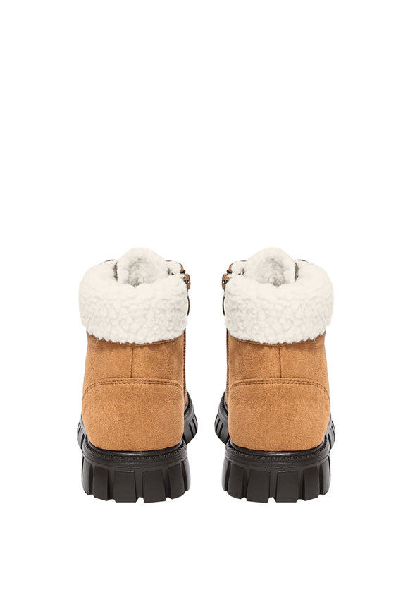 Sherpa Collar Hiking Boot Brown