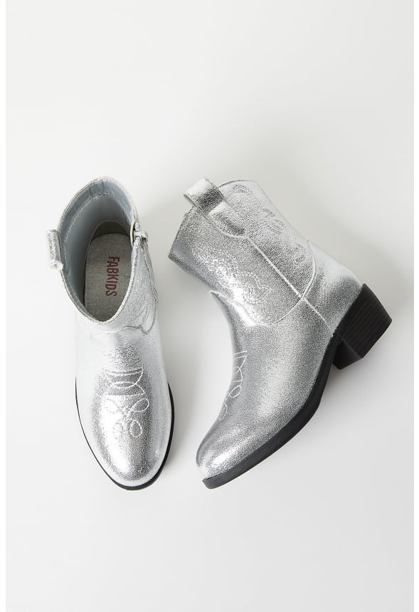 Cowboy Boot Silver