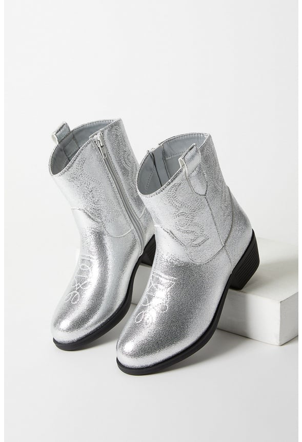 Cowboy Boot Silver