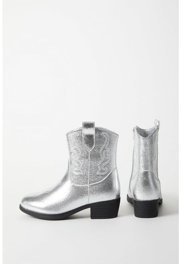 Cowboy Boot Silver