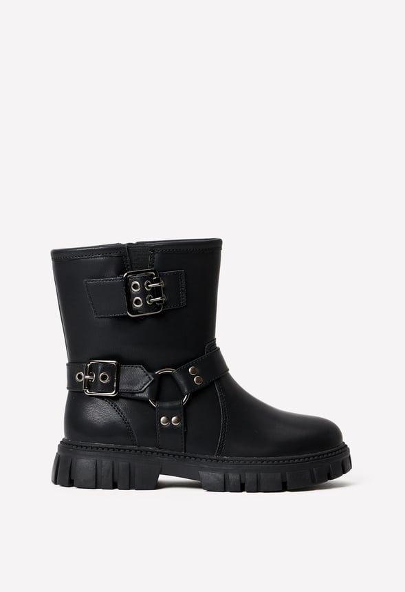 Buckle Moto Boot Black