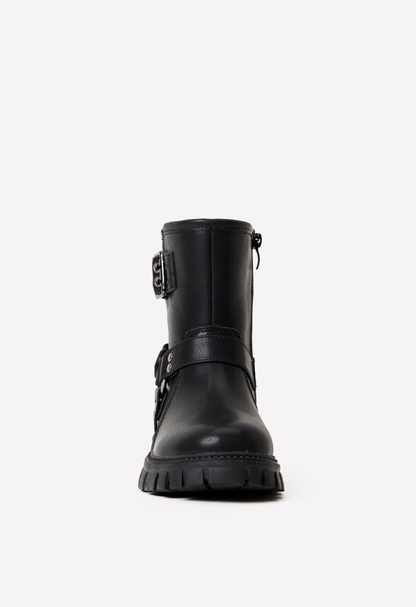 Buckle Moto Boot Black