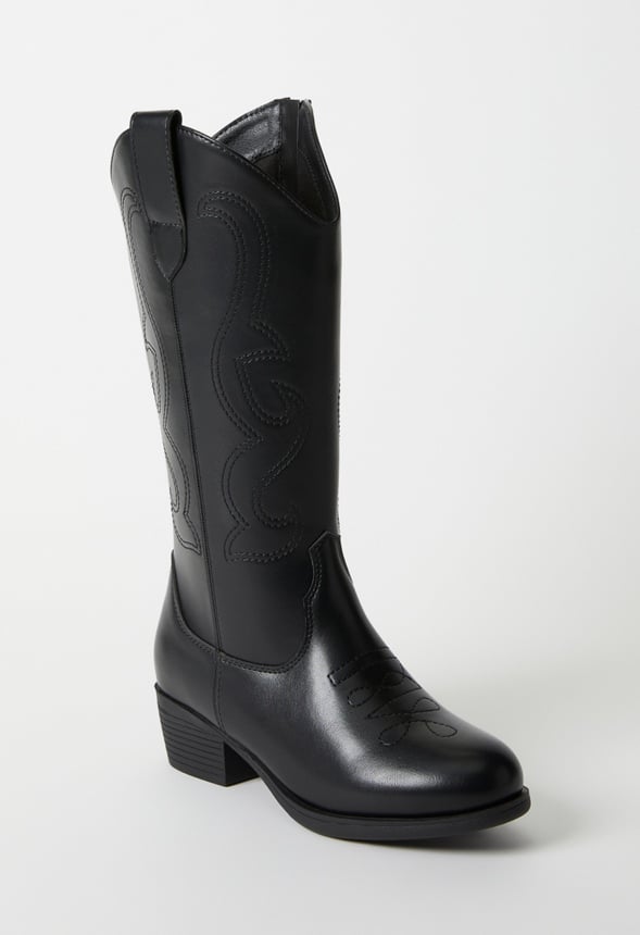 Tall Western Boot Black