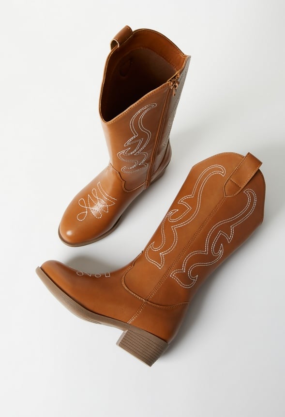 Tall Western Boot Brown