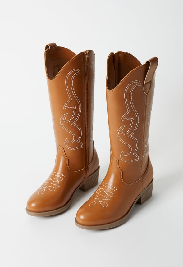Tall Western Boot Brown