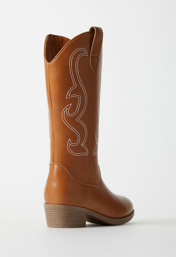 Tall Western Boot Brown