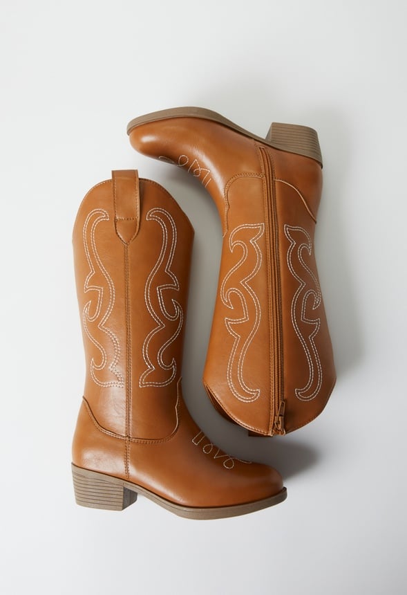 Tall Western Boot Brown