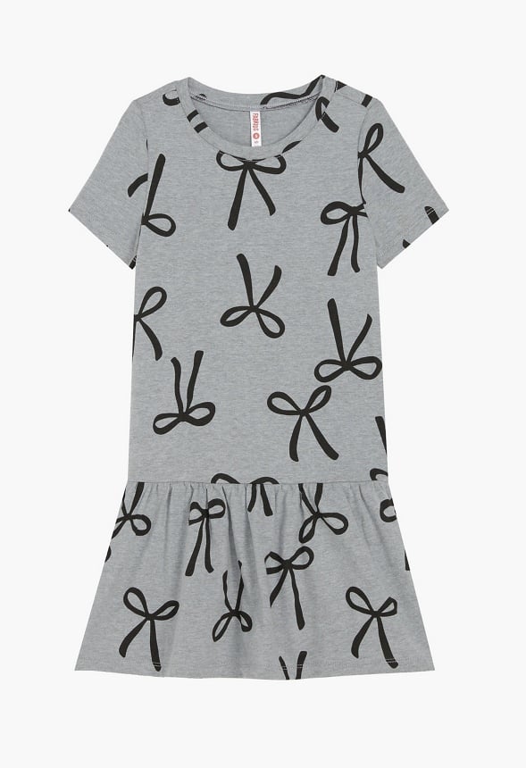 Drop Waist Dress Grey