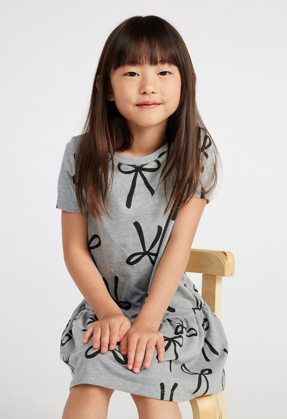 Drop Waist Dress Grey