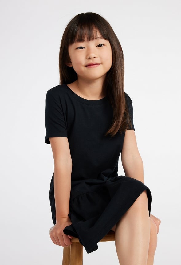 Drop Waist Dress Black