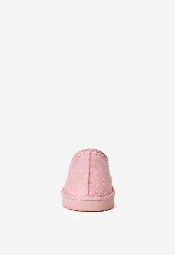 Platform Slip On Fuzzy Pink