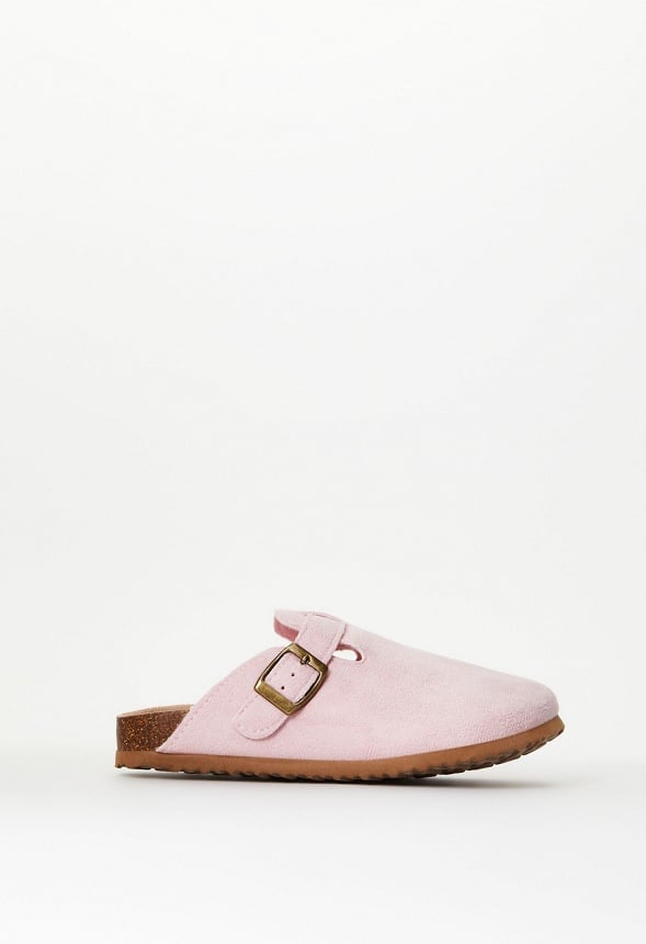 Faux Suede Clog Pink