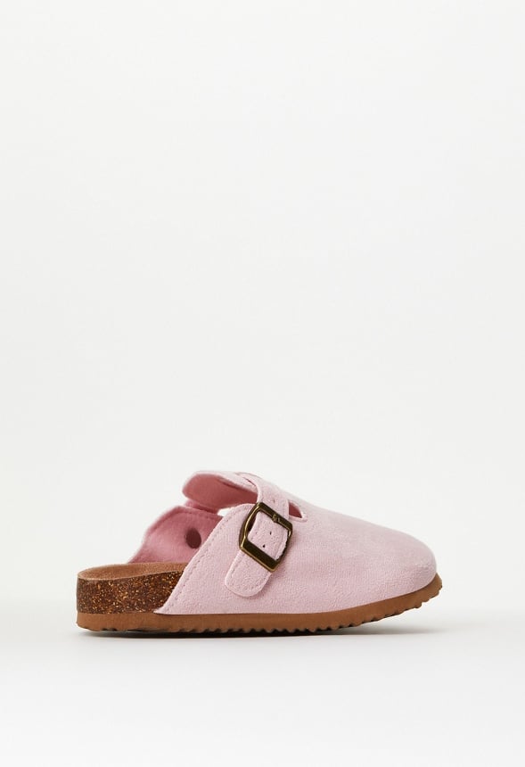 Faux Suede Clog Pink
