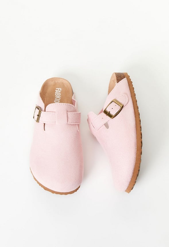 Faux Suede Clog Pink