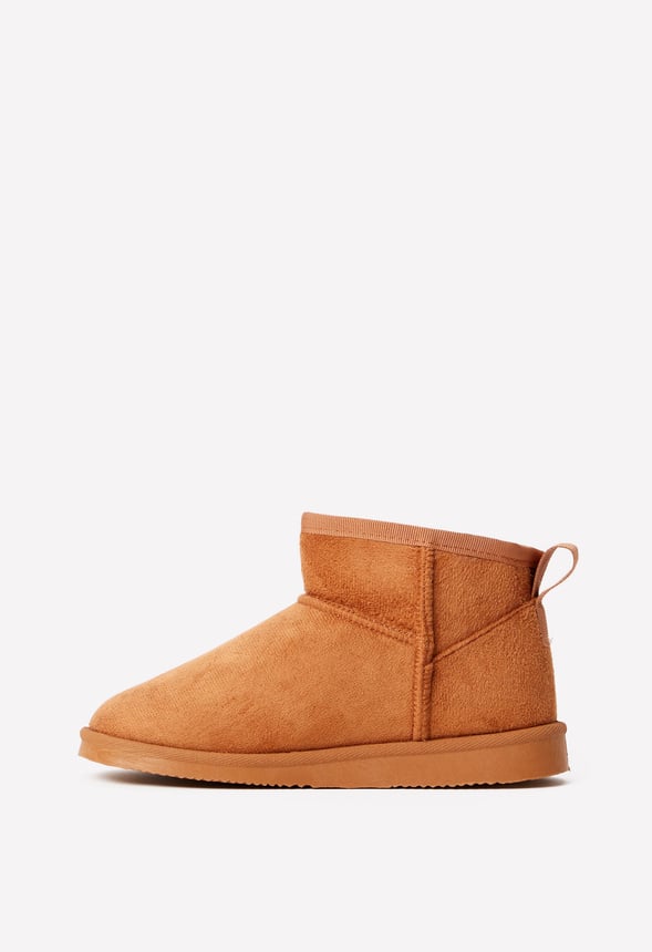 Classic Mini Fuzzy Boot Brown