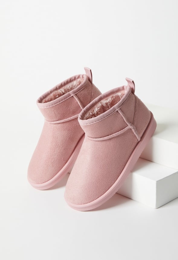Classic Mini Fuzzy Boot Light Pink