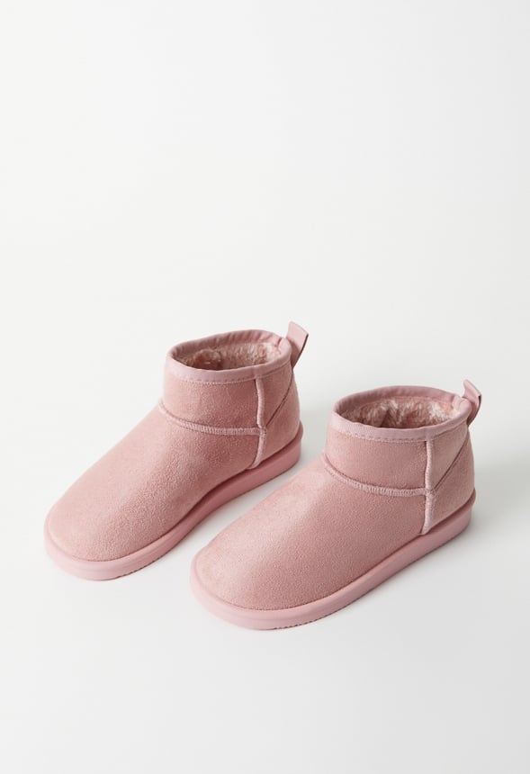 Classic Mini Fuzzy Boot Light Pink