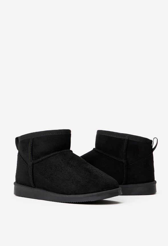 Classic Mini Fuzzy Boot Black