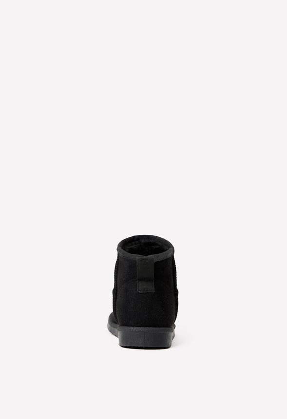 Classic Mini Fuzzy Boot Black