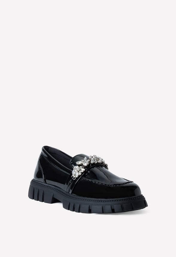 Gemstone Loafer Black