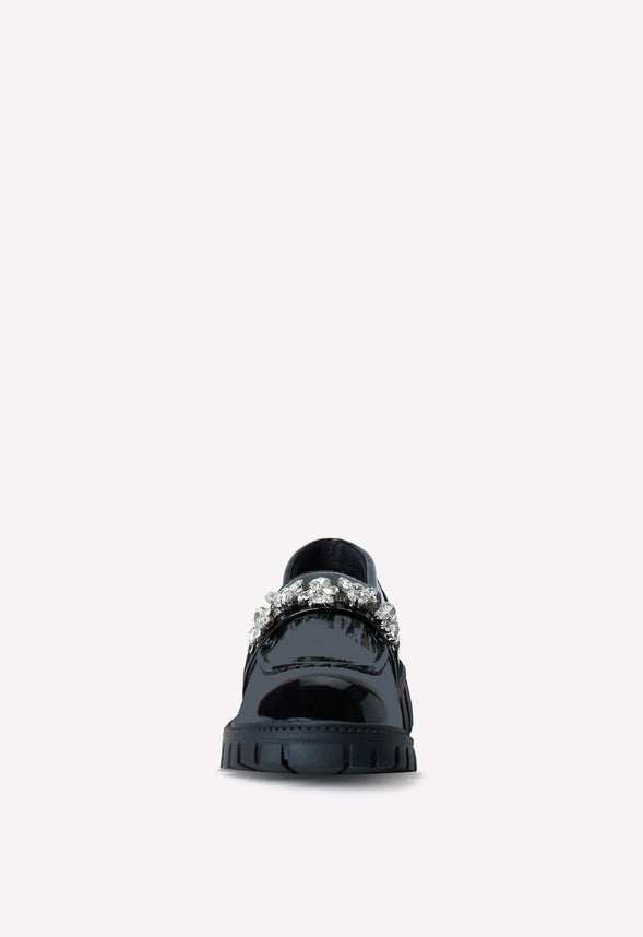 Gemstone Loafer Black
