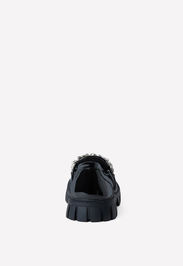 Gemstone Loafer Black