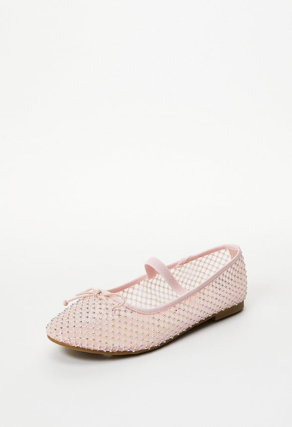 Mesh Ballet Flat Pink