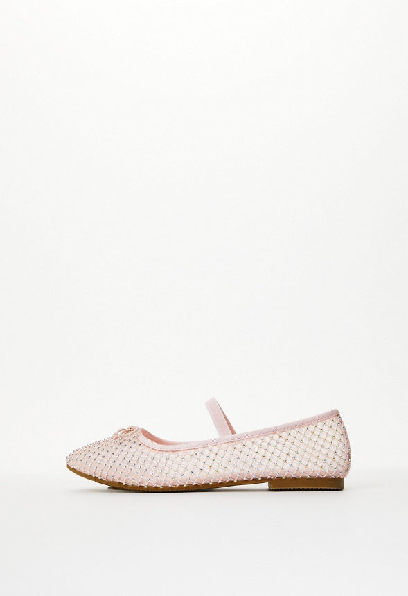 Mesh Ballet Flat Pink