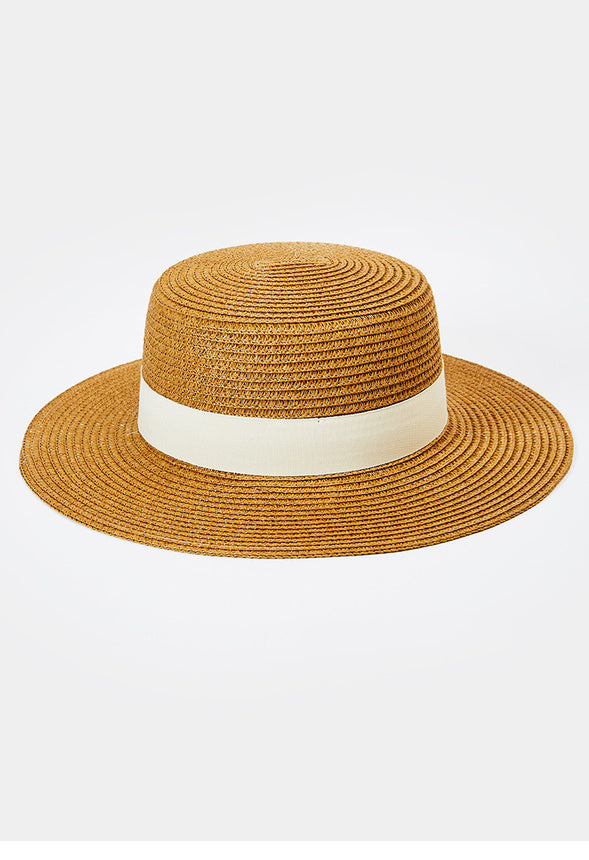 Boater Hat Brown