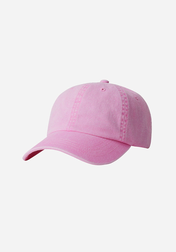 Washed Down Baseball Hat Pink