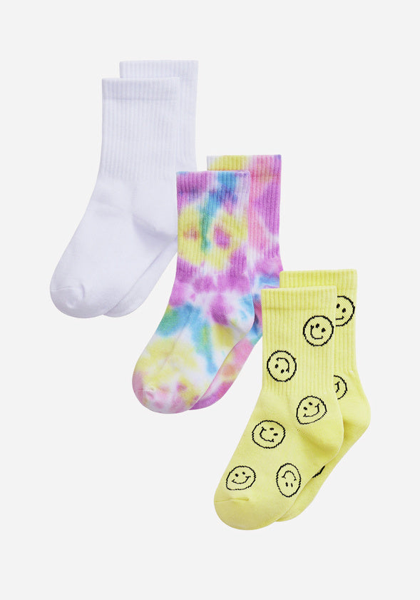 Smiley Sock Pack Multi Pack