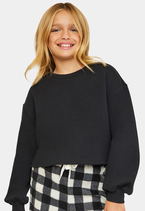 Cropped Sweatshirt Black