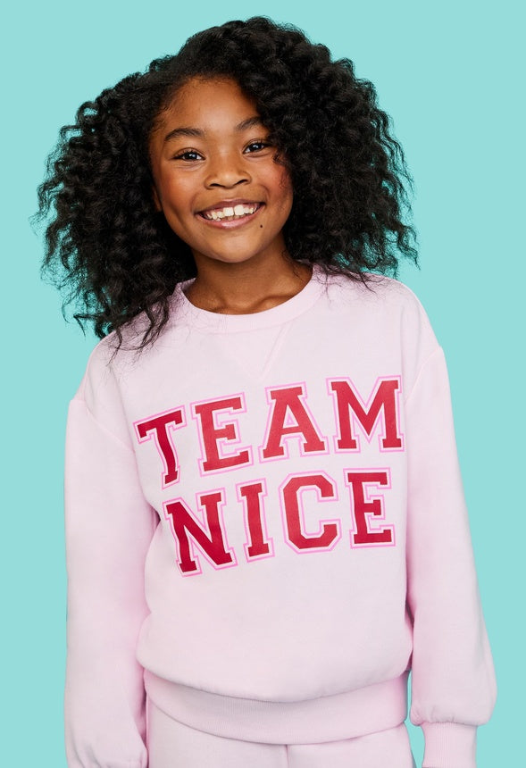 Team Nice Sweatshirt Pink