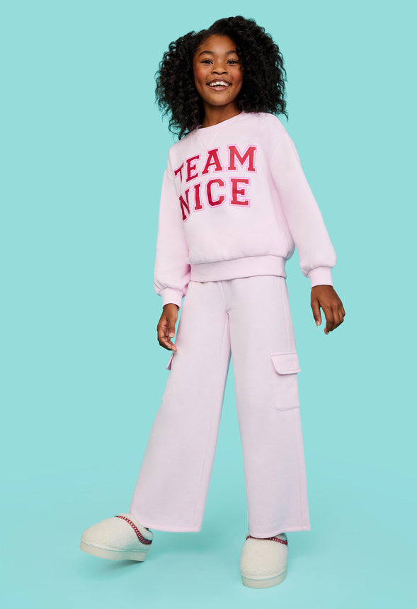 Team Nice Sweatshirt Pink