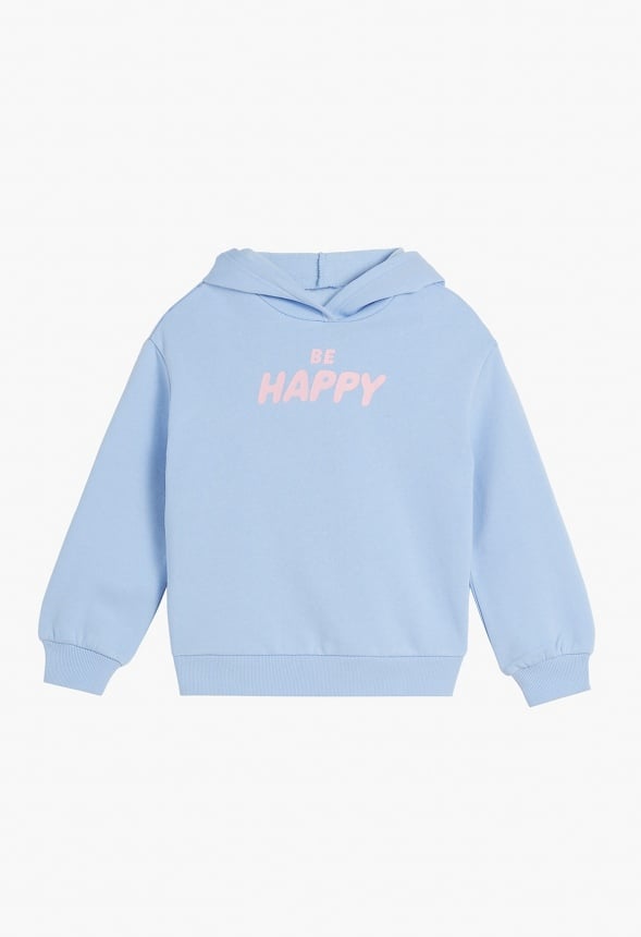 Emoji Hooded Sweatshirt Periwinkle