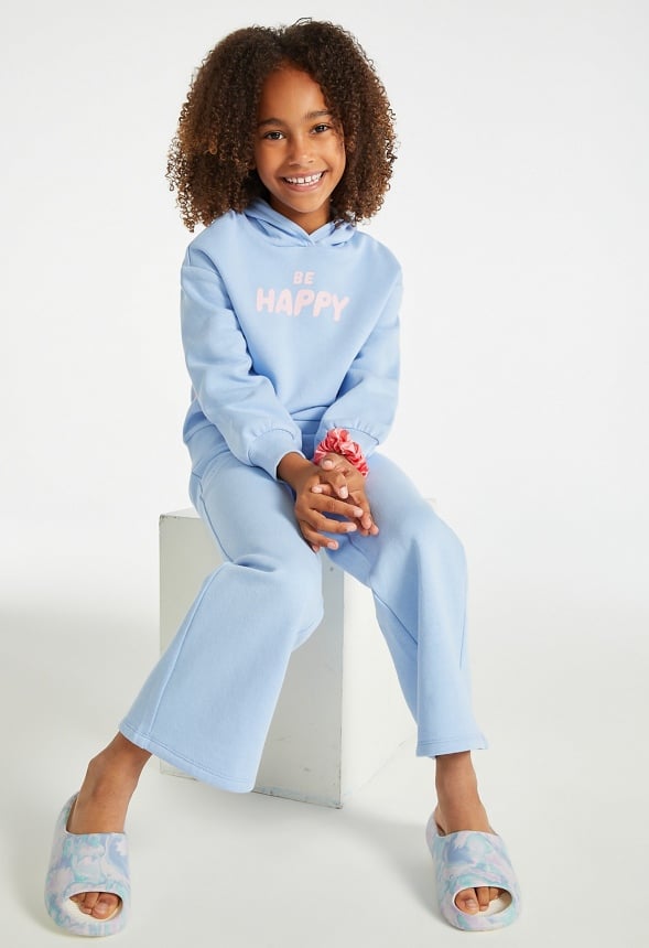 Emoji Hooded Sweatshirt Periwinkle