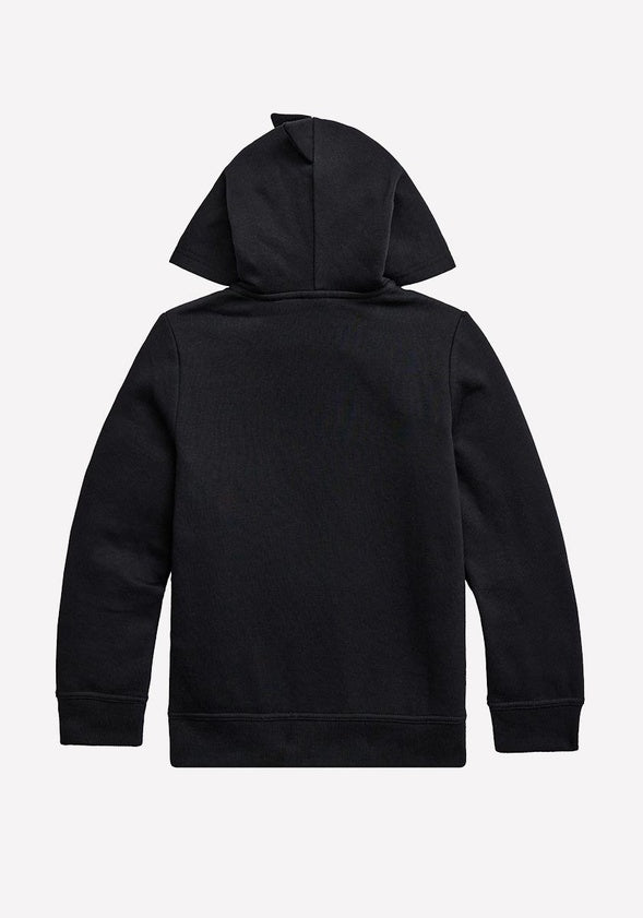 Dinosaur Zip Up Hooded Sweatshirt Black