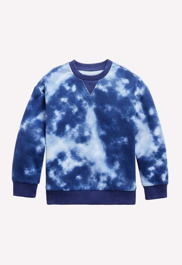 Tie Dye Sweatshirt Blue Tie Dye