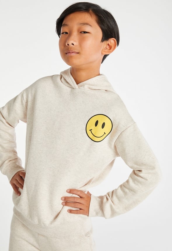 Emoji Pullover Sweatshirt Oatmeal
