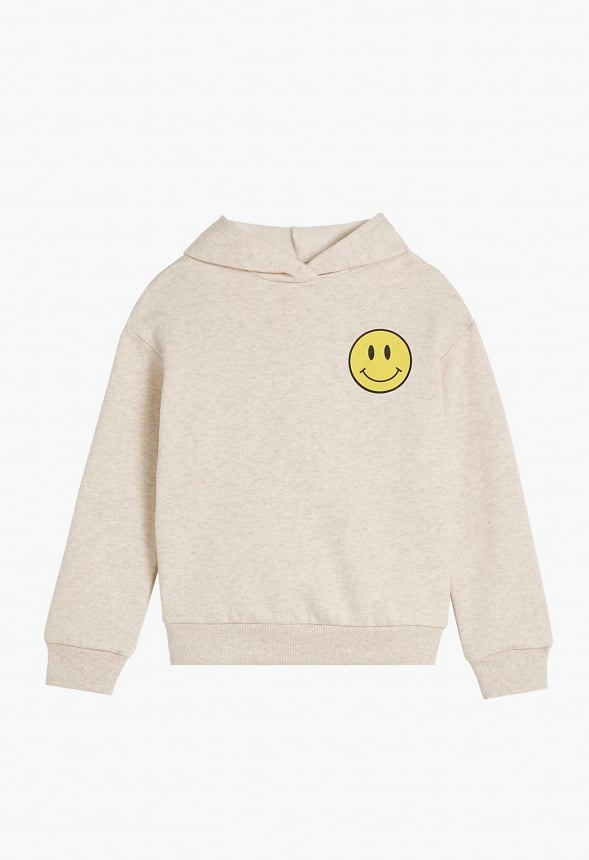 Emoji Pullover Sweatshirt Oatmeal