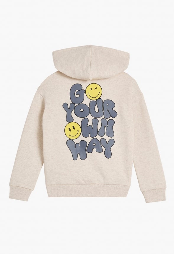 Emoji Pullover Sweatshirt Oatmeal