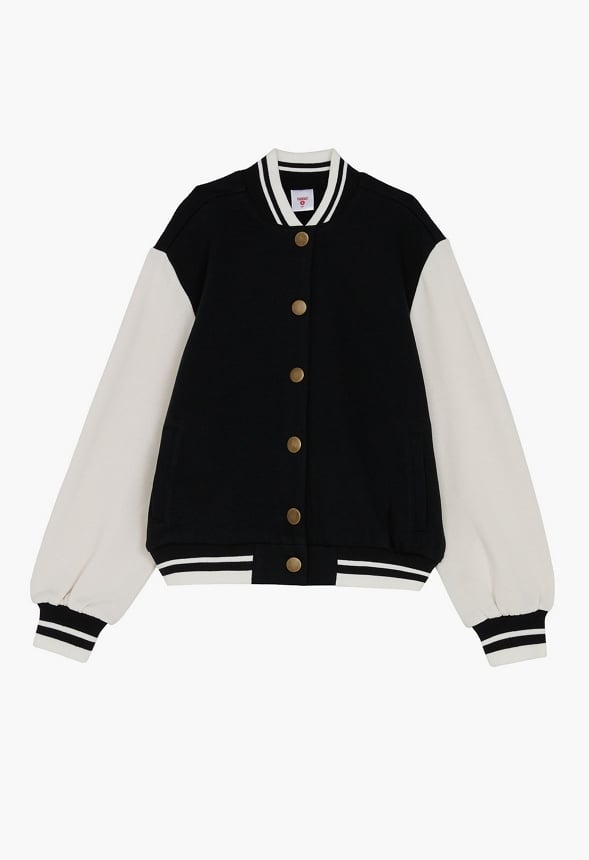 Oversized Bomber Jacket Black