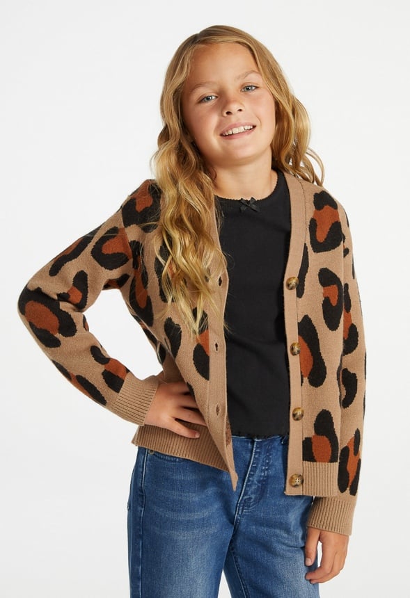 Oversized Sweater Cardigan Brown