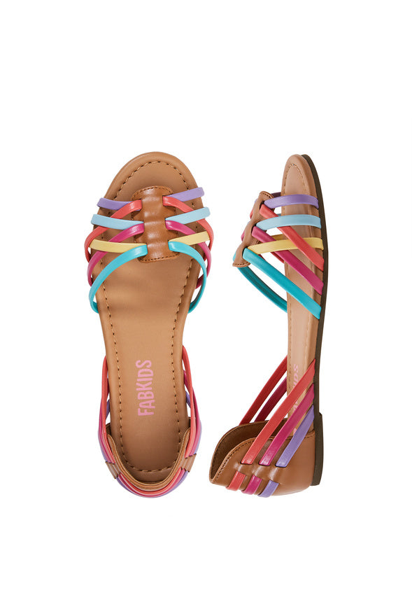 Rainbow Huarache Flat Multi