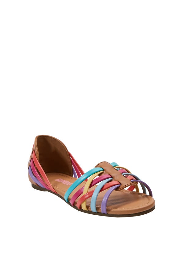 Rainbow Huarache Flat Multi